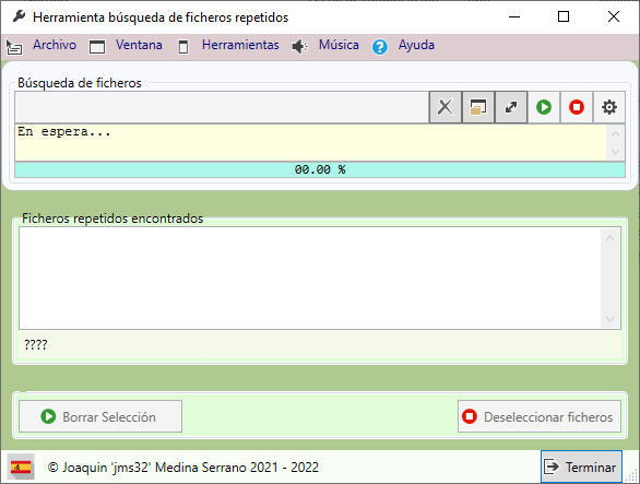 Pantalla principal