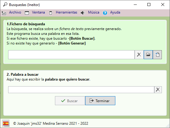 Imagen de la pantalla principal